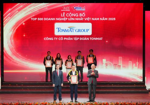 TONMAT Group năm thứ 5 liên tiếp được vinh danh Top 500 Doanh nghiệp lớn nhất Việt Nam 2025